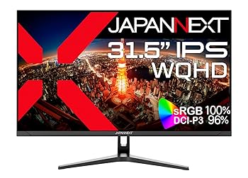 【美品】31.5インチモニターディスプレイ Amazon.co.jp: JAPANNEXT 31.5インチ モニター WQHD 2560x1440